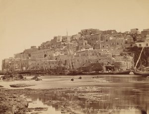 Jaffa, generell utsikt tatt fra havet - Palestina av Félix Bonfils