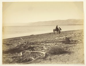 Dødehavet og Judea-fjellene. Palestina Dødehavet og fjellene i Judea, Palestina, 1875 av Félix Bonfils