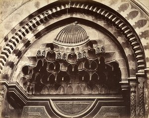 Relieff av en nisje, Egypt av Félix Bonfils