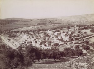 Generell utsikt over Betania - Generell utsikt over Betania, ca. 1880. av Félix Bonfils