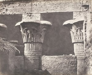 Esneh Latopolis, Construction Ensablée - Architrave, Futs, et Chapit..., 1851-52, trykt 1853-54. av Félix Teynard