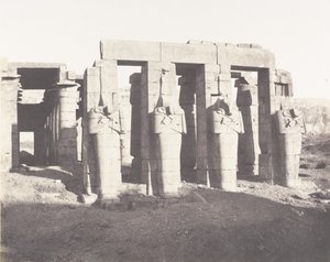 Gournah Thebes, Palais Dit le Memnonium, 1851-52, trykt 1853-54. av Félix Teynard