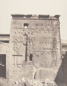Island of Fileh Philæ, Second Pylon - Eastern Part Sett from the Pla..., 1851-52, trykt 1853-54. av Félix Teynard