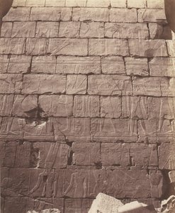 Karnak Theben, Palace - Hypostyle Hall - Decoration of the Int..., 1851-52, trykt 1853-54. av Félix Teynard