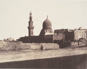 Le Kaire, Nâcéryeh-moskeen, utgitt 1851. av Félix Teynard