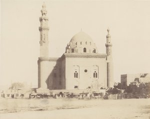 Le Kaire, moskeen til Sultan Haçan le Tombeau, 1851-52, trykt 1853-54. av Félix Teynard