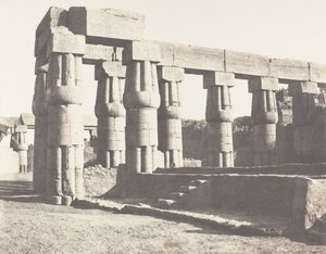 Louksor Theben, Later Construction - Parallelle Galleries, 1851-52, trykt 1853-54. av Félix Teynard