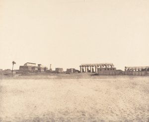 Louksor Theben, Generelt syn på ruinene, 1851-52.
