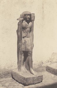Syout Lycopolis, Statue som tilhører doktor Cuny, 1851-52, trykt 1853-54. av Félix Teynard