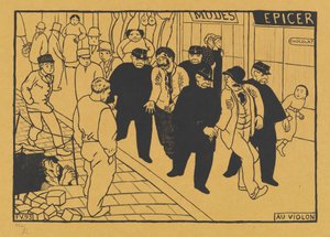 Au Violon Off to the Jug, 1893. av Félix Vallotton