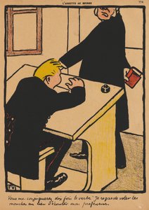 Forbrytelser og straff XVII, 774: Du skal konjugere av Félix Vallotton