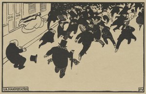Demonstrasjonen av Félix Vallotton