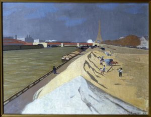 Haug med hvit sand (bredden av Seinen)