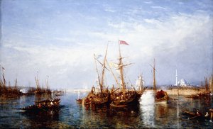 La Corne d"Or, Konstantinopel, av Félix Ziem