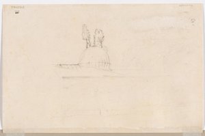 Skisse for Pavilion Near a Mosque, 1800-tallet. av Félix Ziem