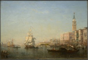Canal Grande, Venezia av Félix Ziem