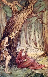 Boadicea and the Druid, fra diktet Boadicea av William Cowper, fra Reading from Historical Romances, utgitt 1914 av Florence Anderson
