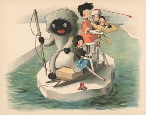 Illustrasjon for The Golliwoggs Polar Adventures