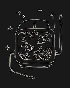 Astronauthjelm i vann av Florent Bodart