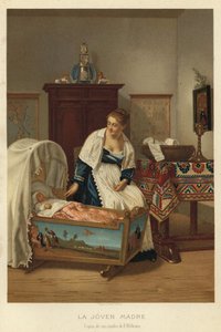 Den unge moren (chromolitho)