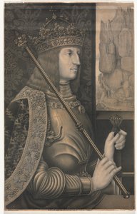Portrett av Kaiser Maximilian I med krone og septer, 1825. av Florentin Lauter