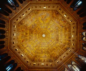 Kuppelformet tak i St Johns Baptistry, Firenze (mosaikk)