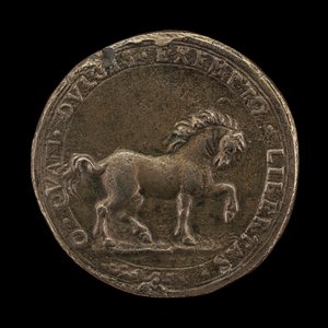 Horse Pawing the Earth, ca. 1545 (støpt ikke-sterling sølv) (revers av 6240388)