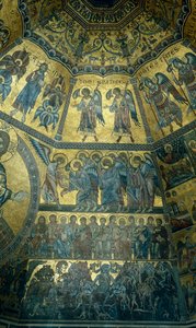 Mosaikk på det kuppelformede taket til St Johns Baptistry, Firenze (mosaikk)