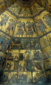 Mosaikk på det kuppelformede taket til St Johns Baptistry, Firenze (mosaikk)