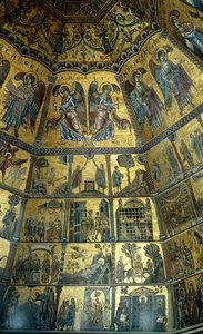 Mosaikk på det kuppelformede taket til St Johns Baptistry, Firenze (mosaikk)