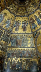 Mosaikk på det kuppelformede taket til St Johns Baptistry, Firenze (mosaikk)