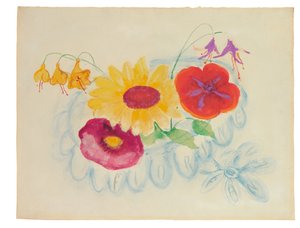 Midtsommerbukett, ca. 1920 (blandet medium på papir)
