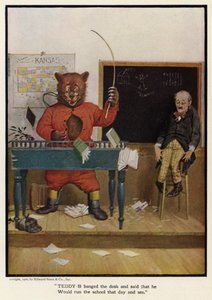 Teddy - B banket på pulten og sa at han skulle drive skolen den dagen og se av Floyd V. Campbell