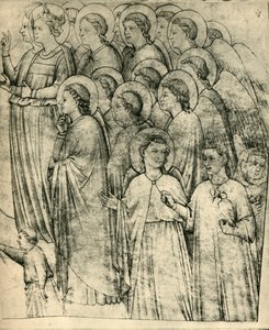 Detalj fra 'Allegory of Poverty', tidlig på midten av 1300-tallet, 1943. av Follower of Giotto
