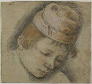 Ungdomssjef i rosa lue av Follower of Jacopo Bassano