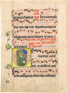 David i bønn av Follower of Master of the Golden Bull