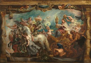 Kirkens triumf av Follower of Peter Paul Rubens