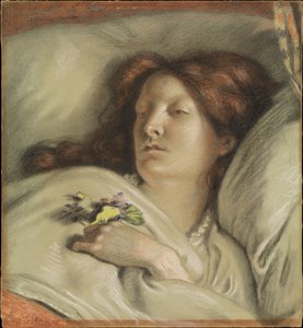 Den rekonvalesente (Portrett av kunstnerens kone) av Ford Madox Brown