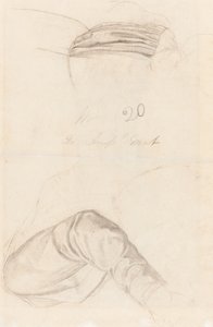 To draperistudier [verso] av Ford Madox Brown