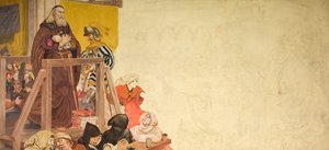 Wycliffe på rettssaken hans, 1893. av Ford Madox Brown