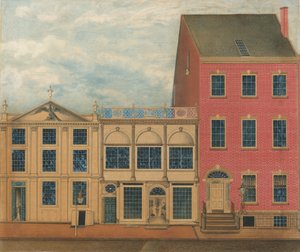 Butikken og lageret til Duncan Phyfe, 168-172 Fulton Street, New York City, ca. 1816. av Formerly attributed to John Rubens Smith