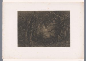 Ranere venter i bakhold på en vogn i skogen Narrative forestillinger (serietittel) Episoder (serietittel på objekt) av Fortuné Ferogio