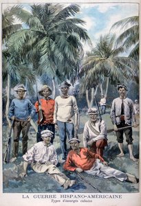 Opprørscubanere under den spansk-amerikanske krigen, 1898 av Fortuné Méaulle