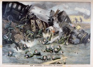 Militær togulykke i Dorpat, Russland, 1897