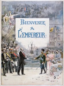 Nicholas II av Russland og Félix Faure, president for Den franske republikk, 1896 av Fortuné Méaulle