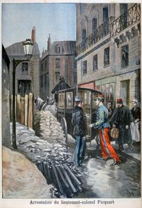 Arrestasjonen av oberstløytnant Picquart, 1898 av Fortuné Méaulle