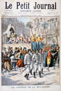 Prosesjonen av mid-fastefestivalen, 1897 av Fortuné Méaulle