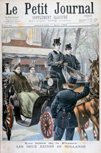 De to dronningene av Holland besøkte Paris, Frankrike, 1898 av Fortuné Méaulle