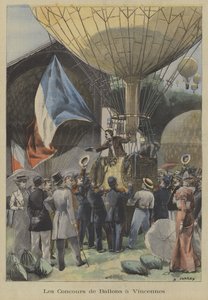 Ballongløp i Vincennes, Paris av Fortune Louis Meaulle