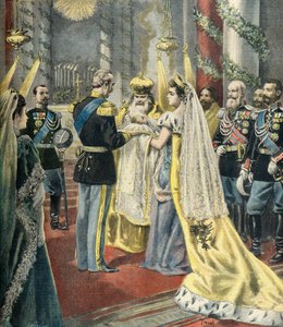 Dåp av storhertuginne Tatiana Nikolaievna av Fortune Louis Meaulle